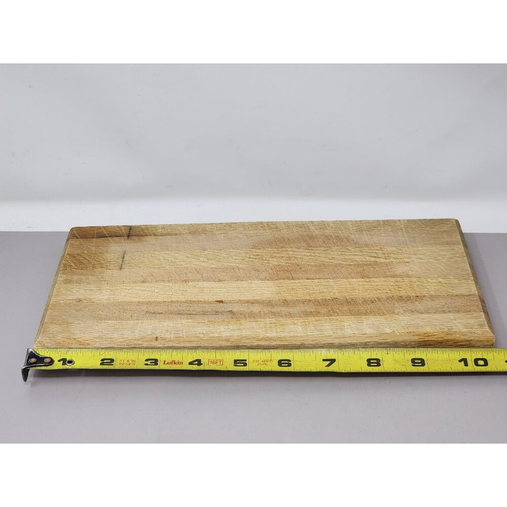 Rustic Wood Reversable Cutting Board‎  Rectangular Chopping Block - Picture 3 of 5